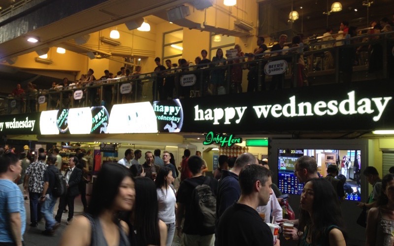 HKJC HV Beer Garden LED screen digital signage system